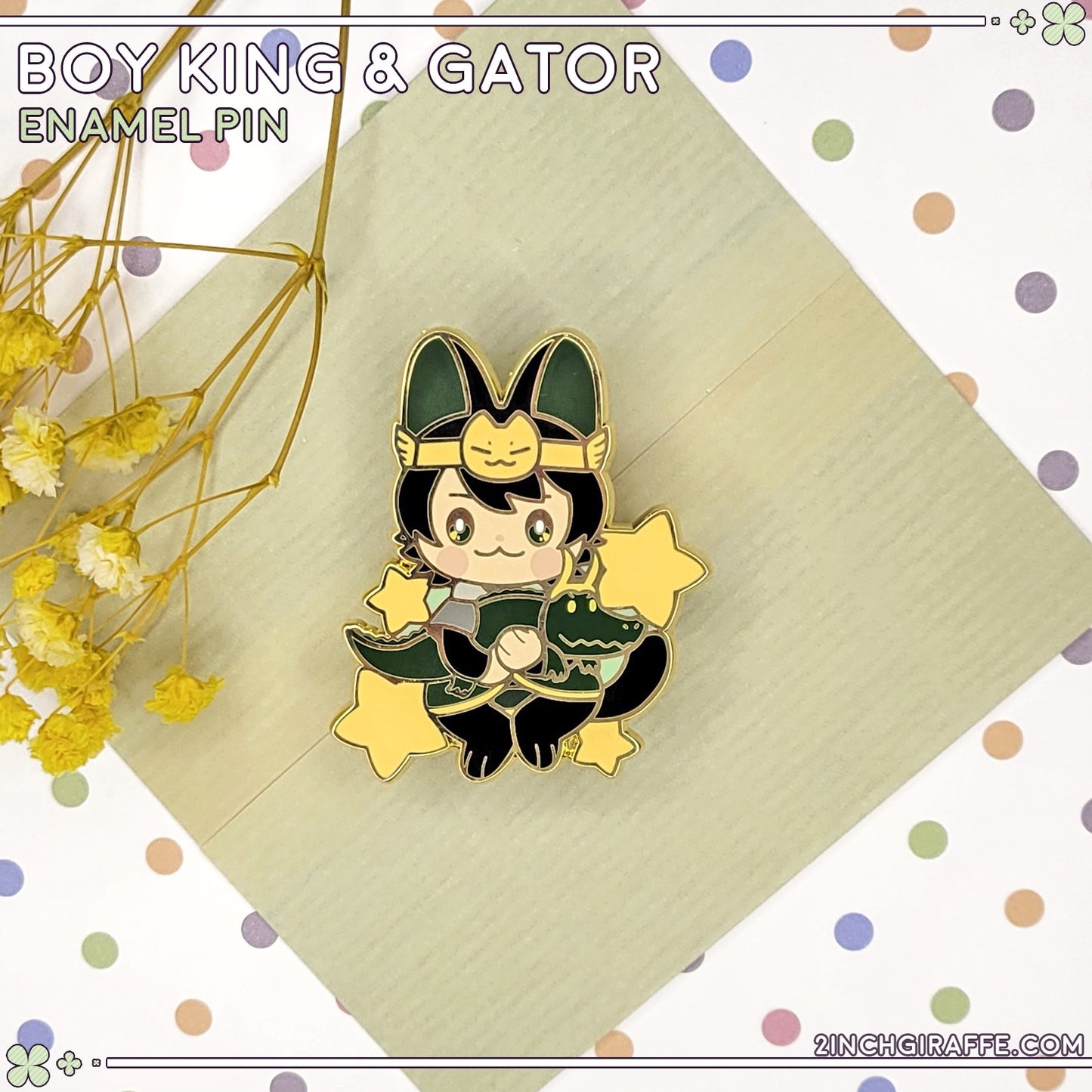 Boy King Enamel Pin