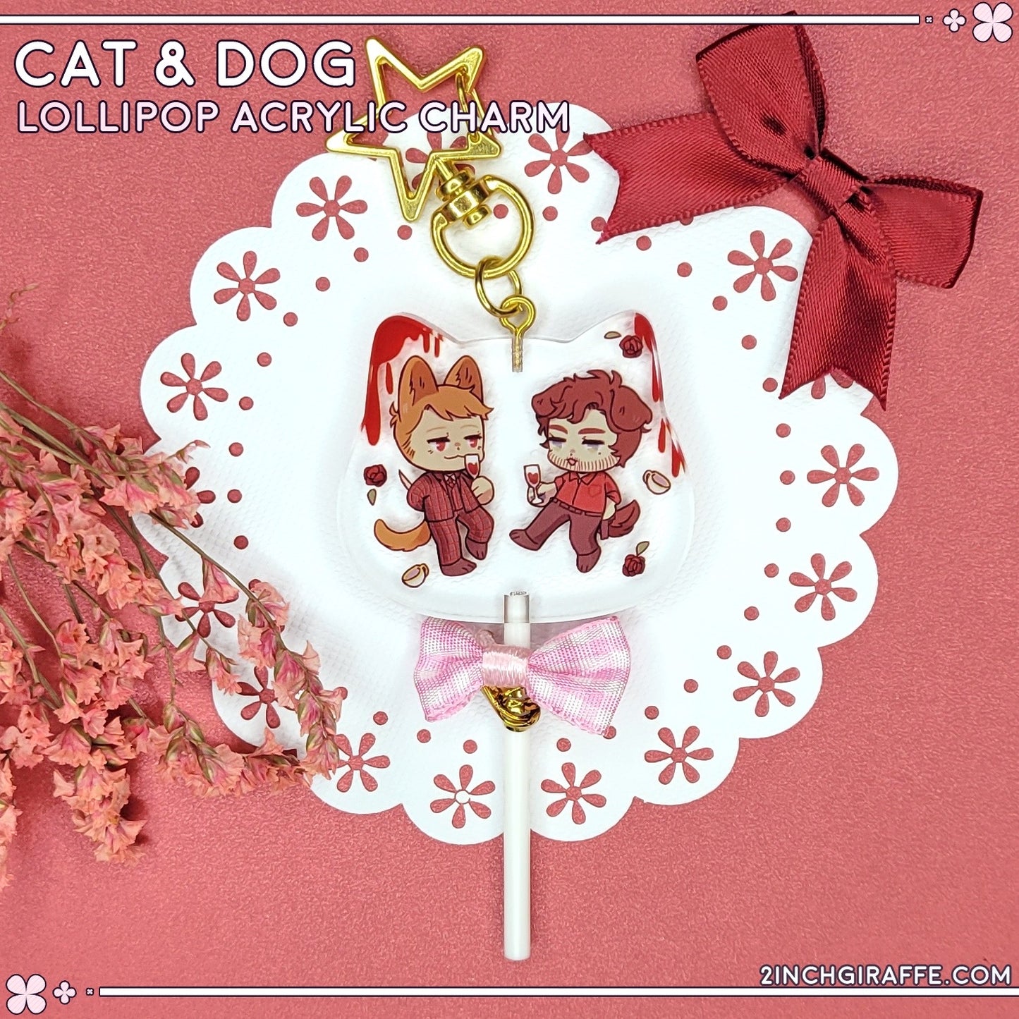Cat & Dog Lollipop Charm