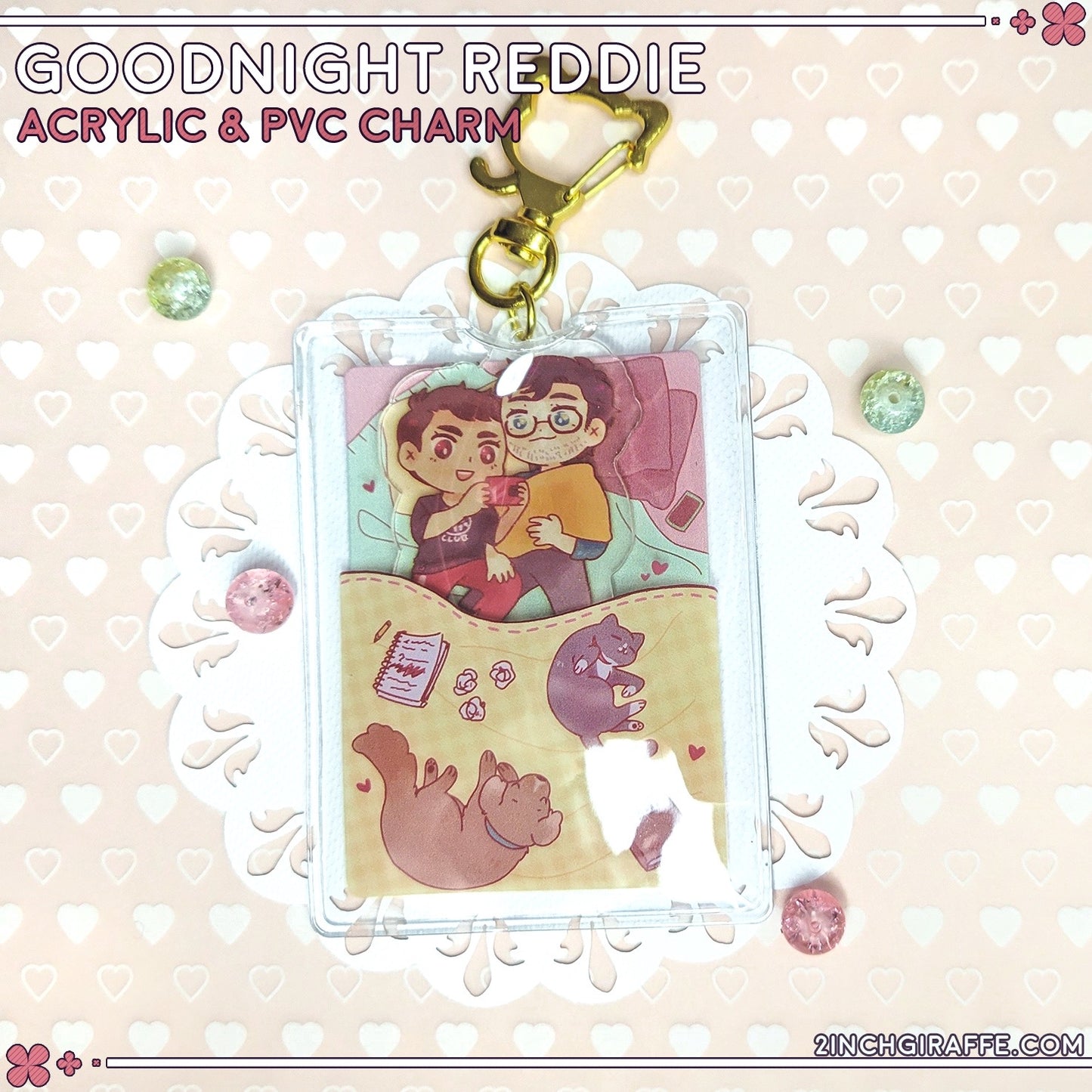 Goodnight Reddie! Acrylic Charm