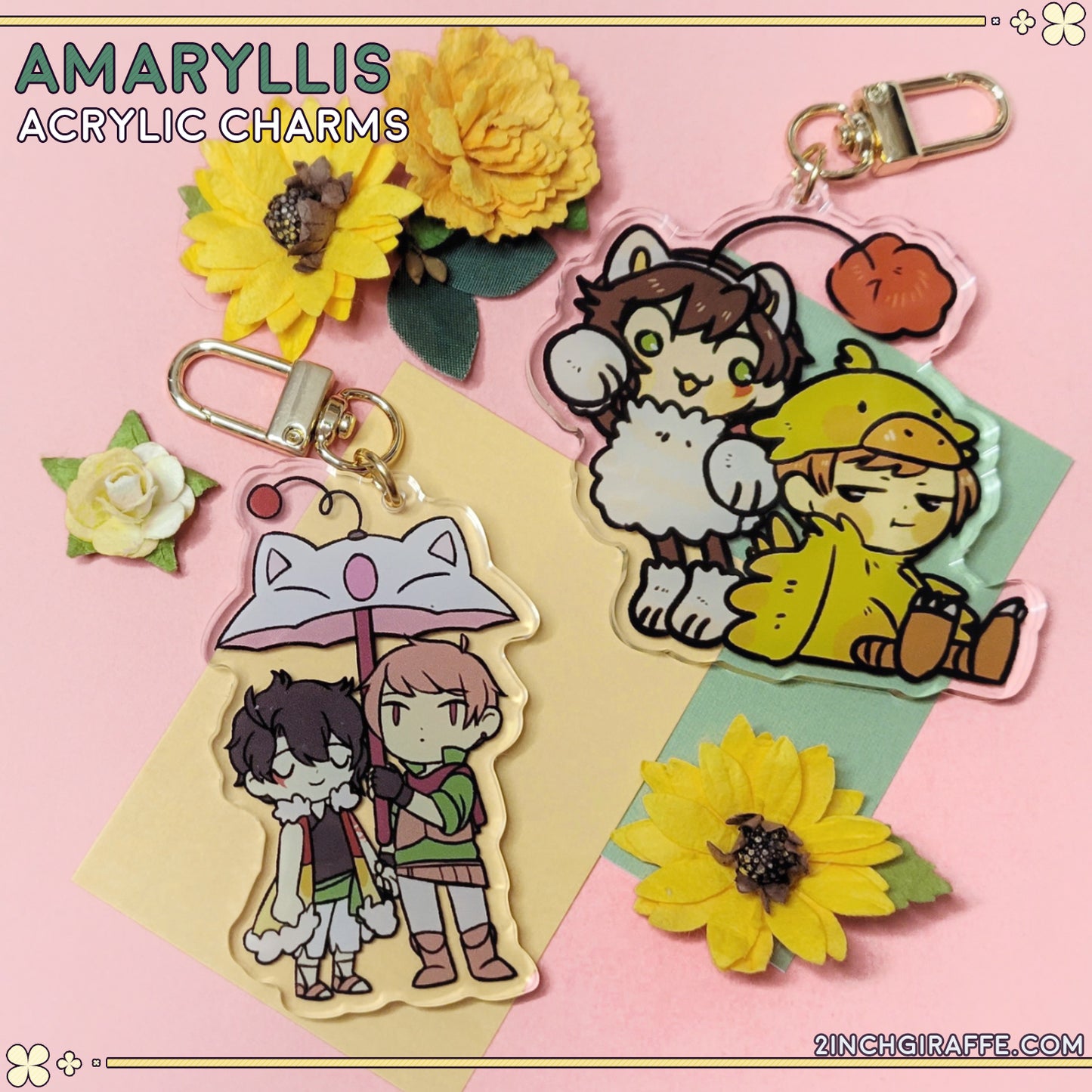 Amaryllis Acrylic Charms