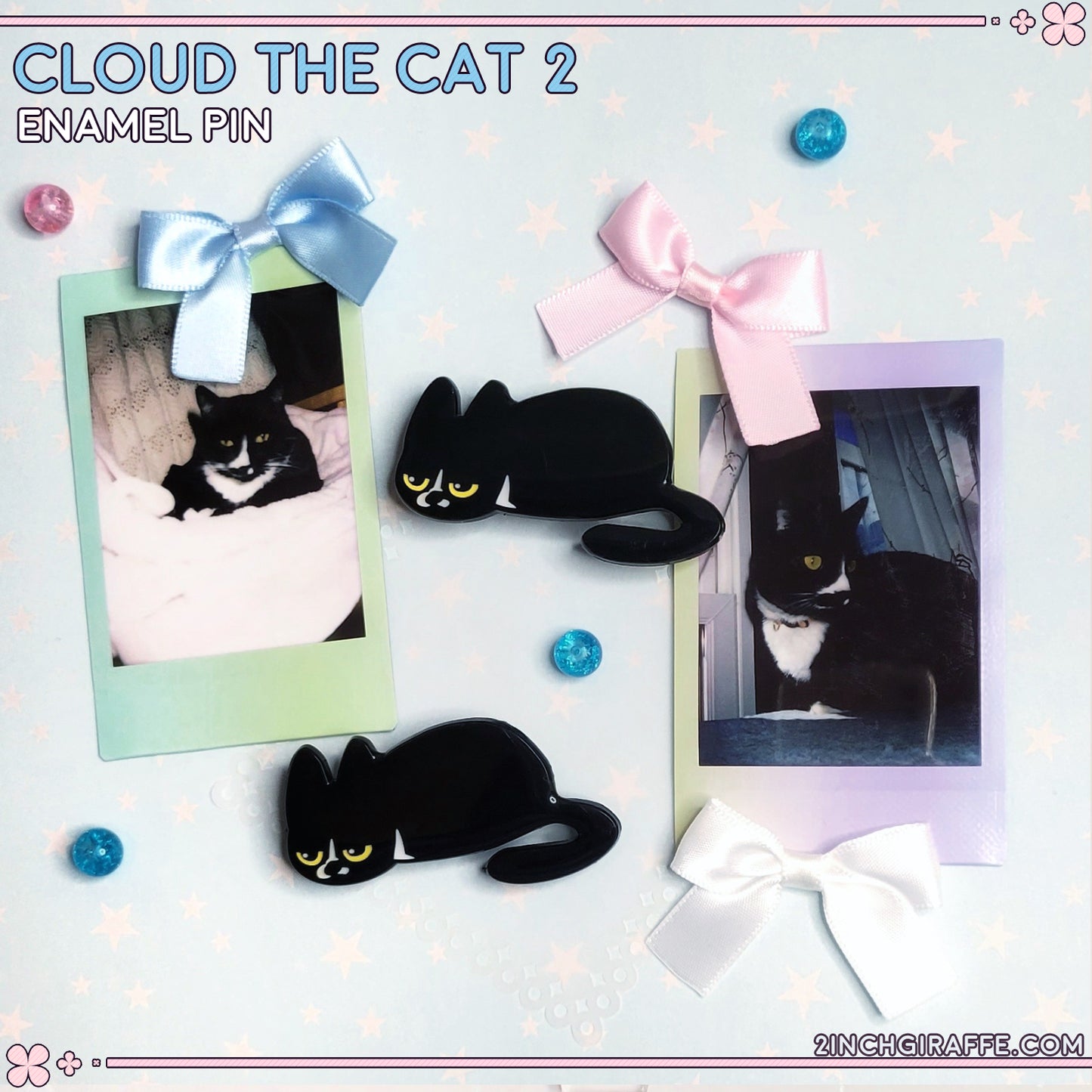 CLOUD - THE CAT - THE ENAMEL PIN...2!
