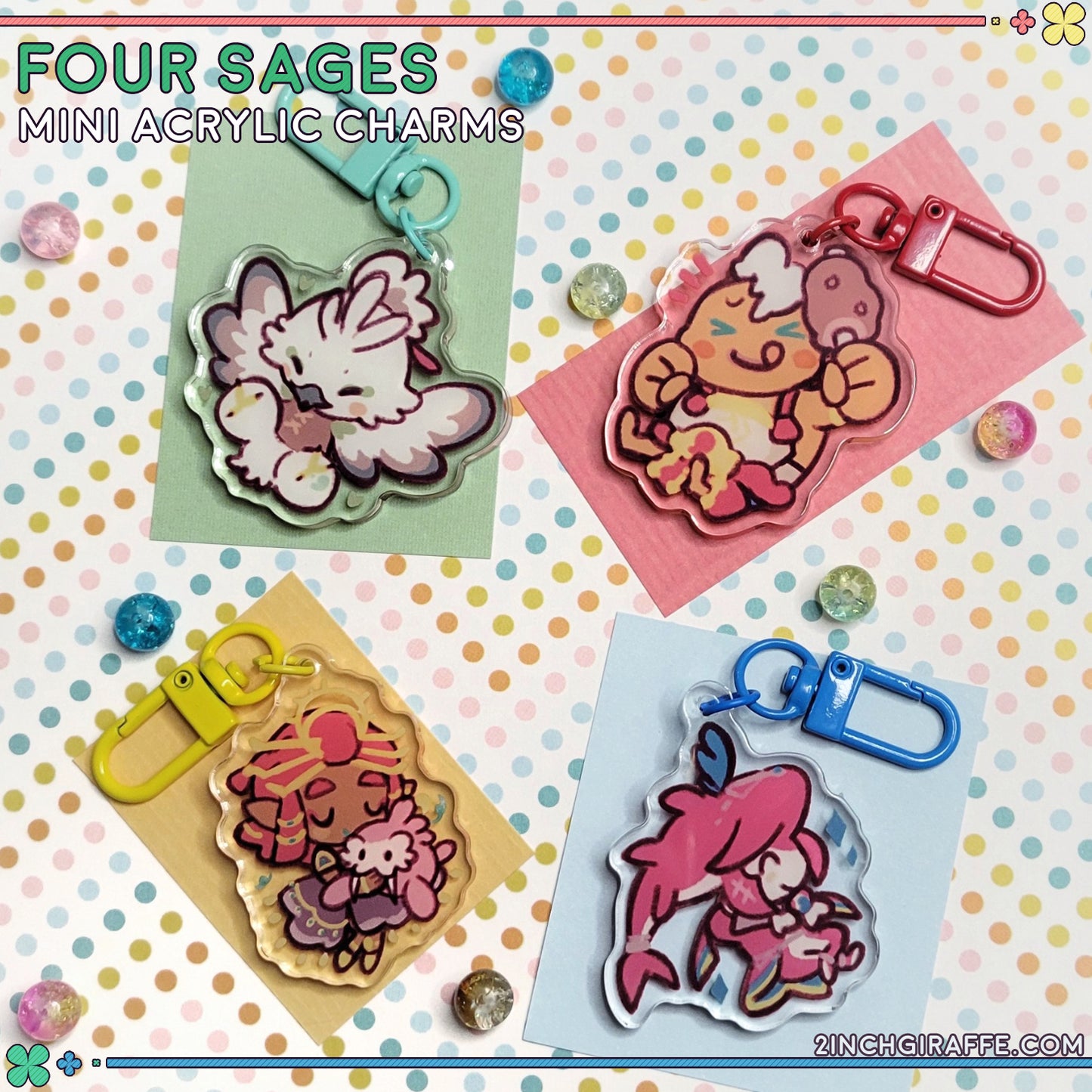 Four sages Mini Charms