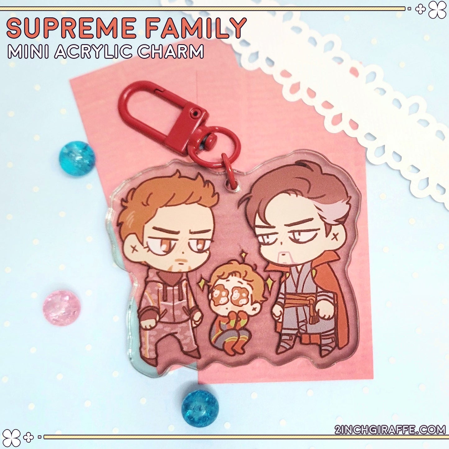 Supreme Family Mini Charm