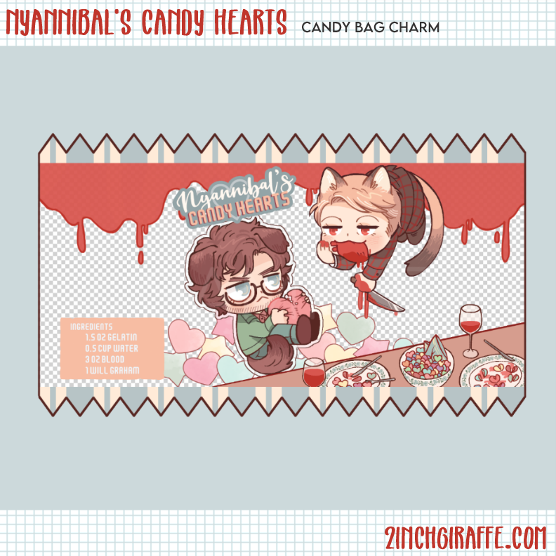 Nyannibal's Candy Hearts Charm