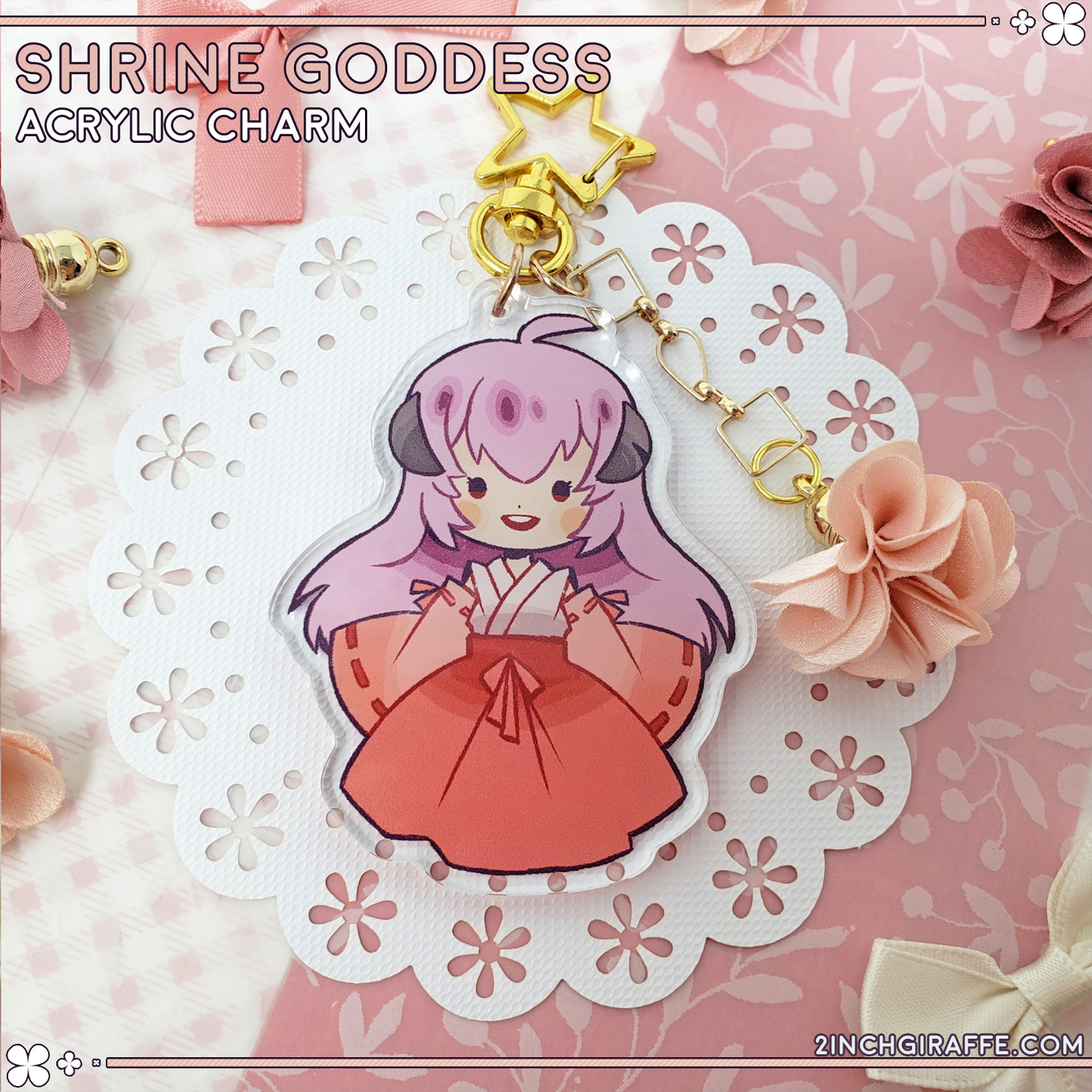 Shrine Goddess Acrylic Charm