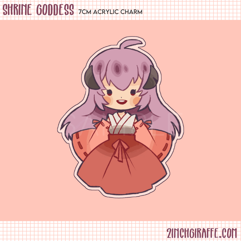 Shrine Goddess Acrylic Charm