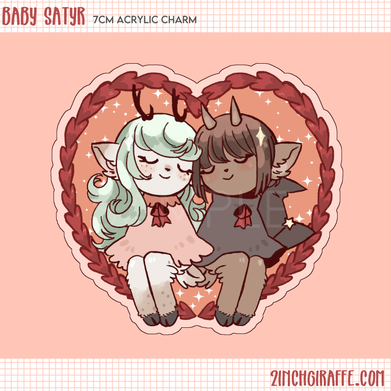 Baby Satyr Acrylic Charm