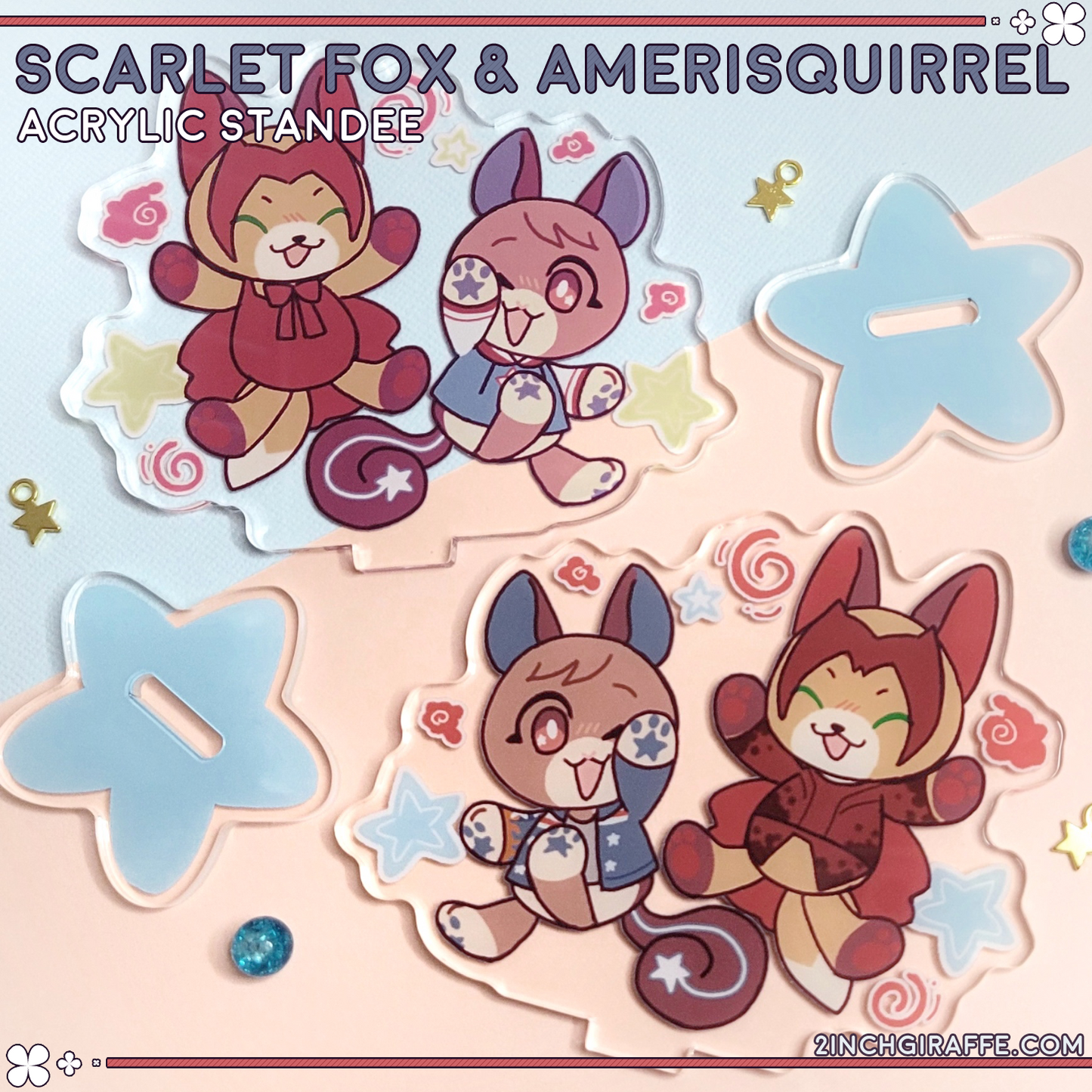 Scarlet Fox & Amerisquirrel Standee