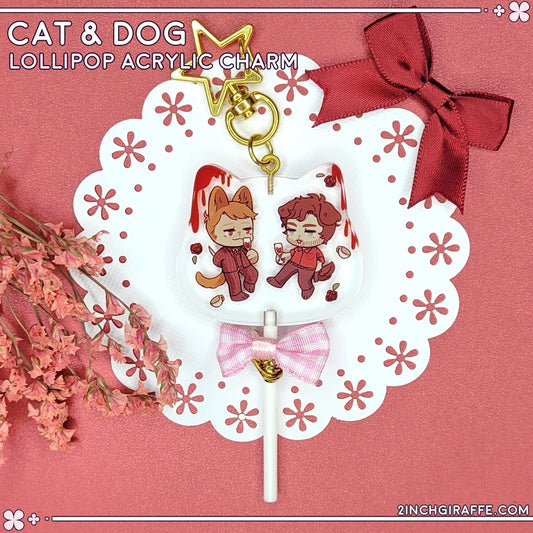 Cat & Dog Lollipop Charm