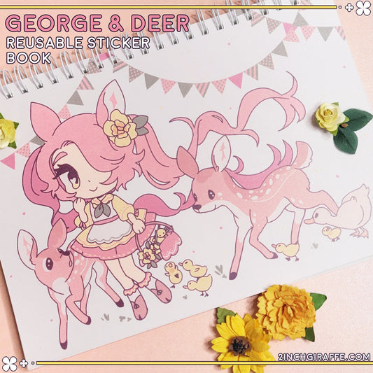 George & Deer Reusable Sticker Book