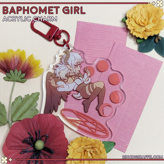 Baphomet Girl Acrylic Charm