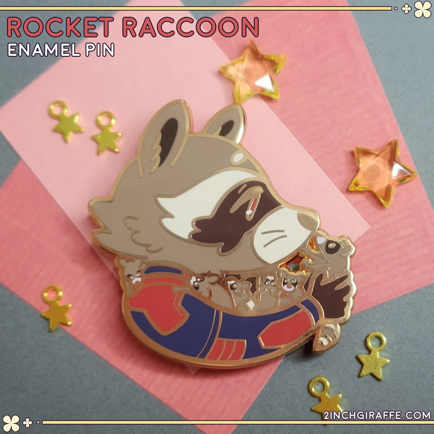 Rocket Raccoon Enamel Pin