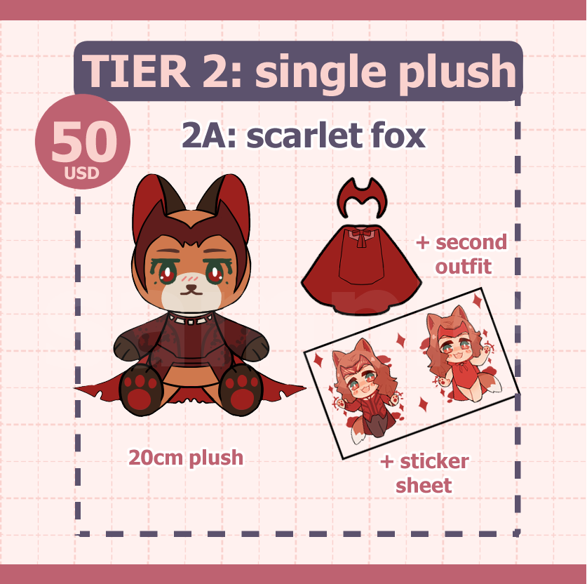 Scarlet Fox & Amerisquirrel Plush [EXTRAS]