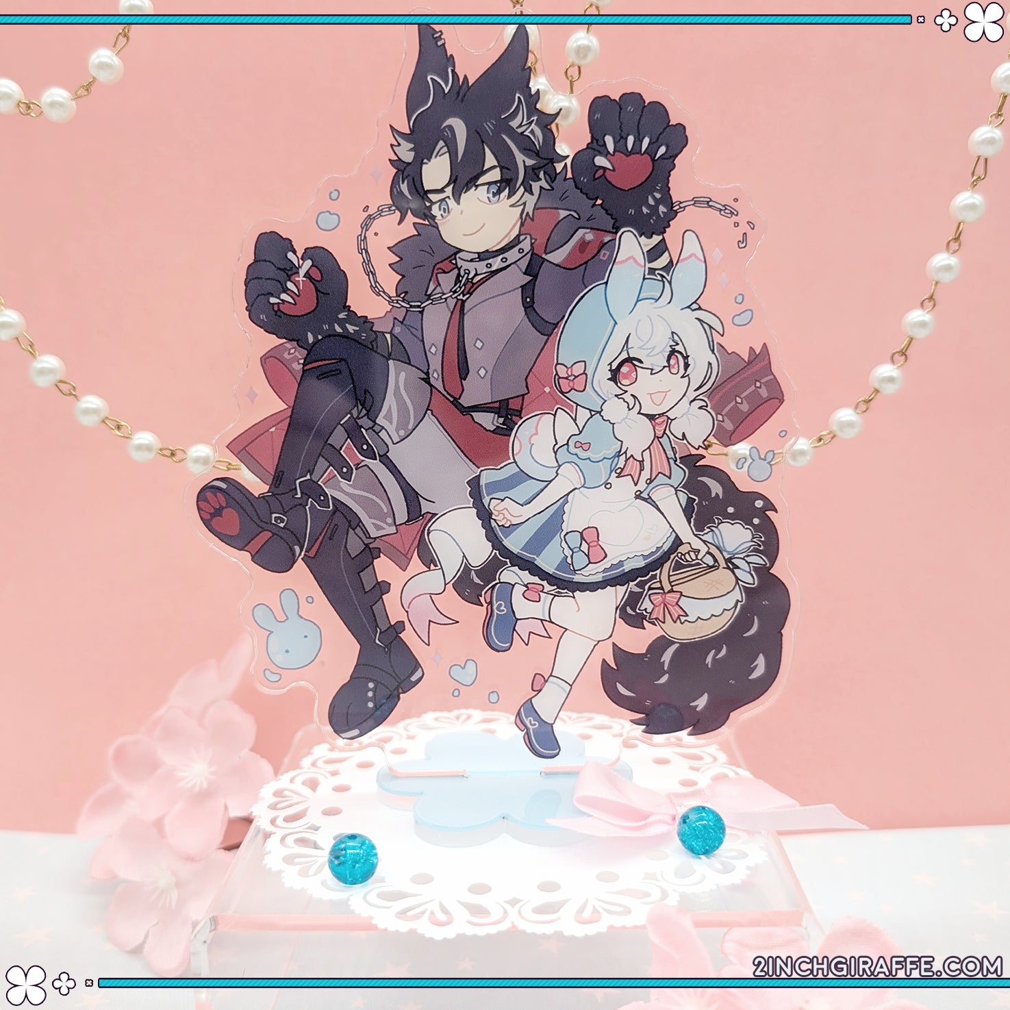 [GENSHIN] Little Blue & The Wolf Standee – 2inchgiraffe