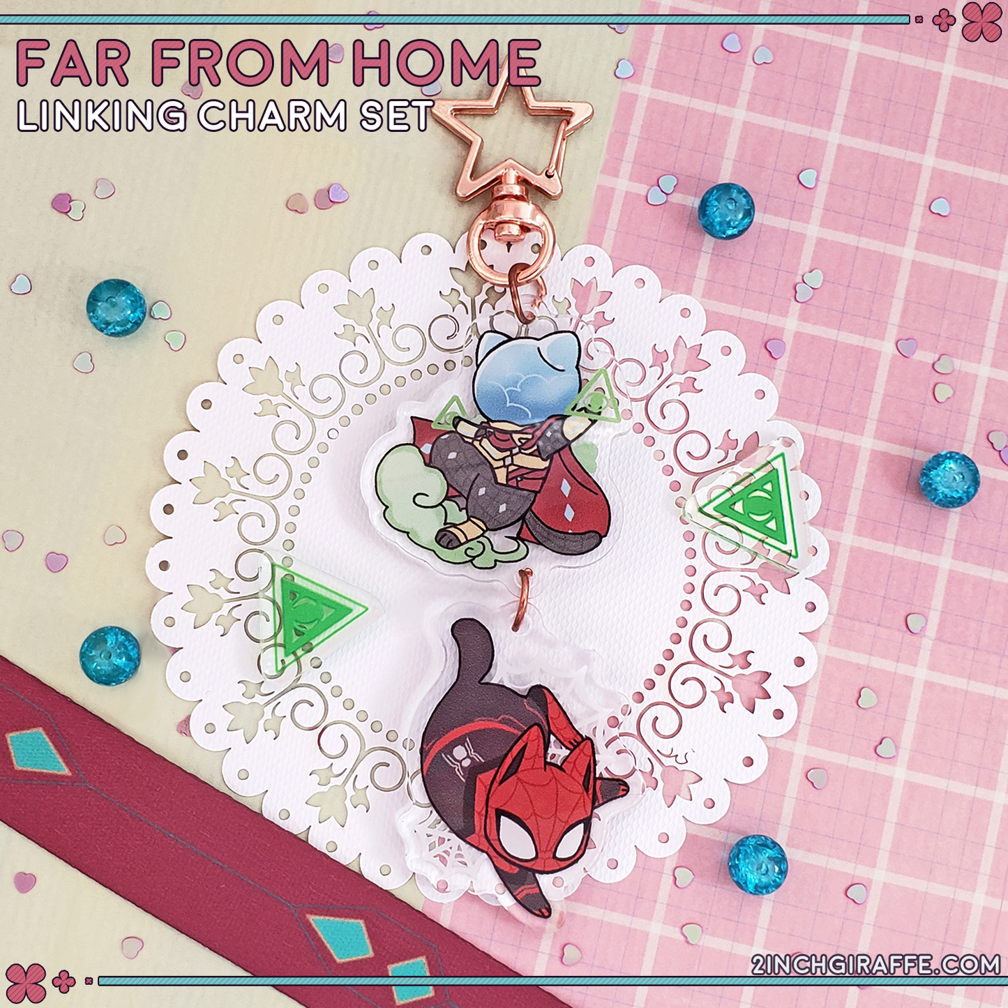 Far From Home Linking Charm Set