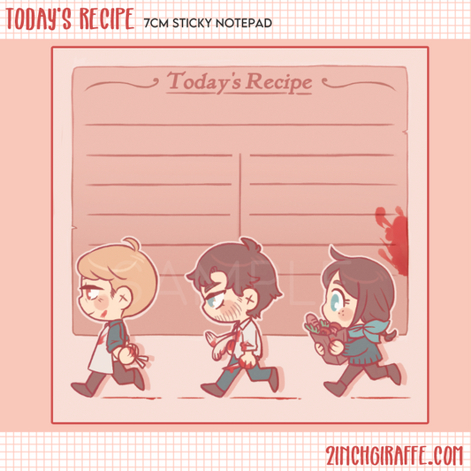 Today's Recipe Sticky Notepad