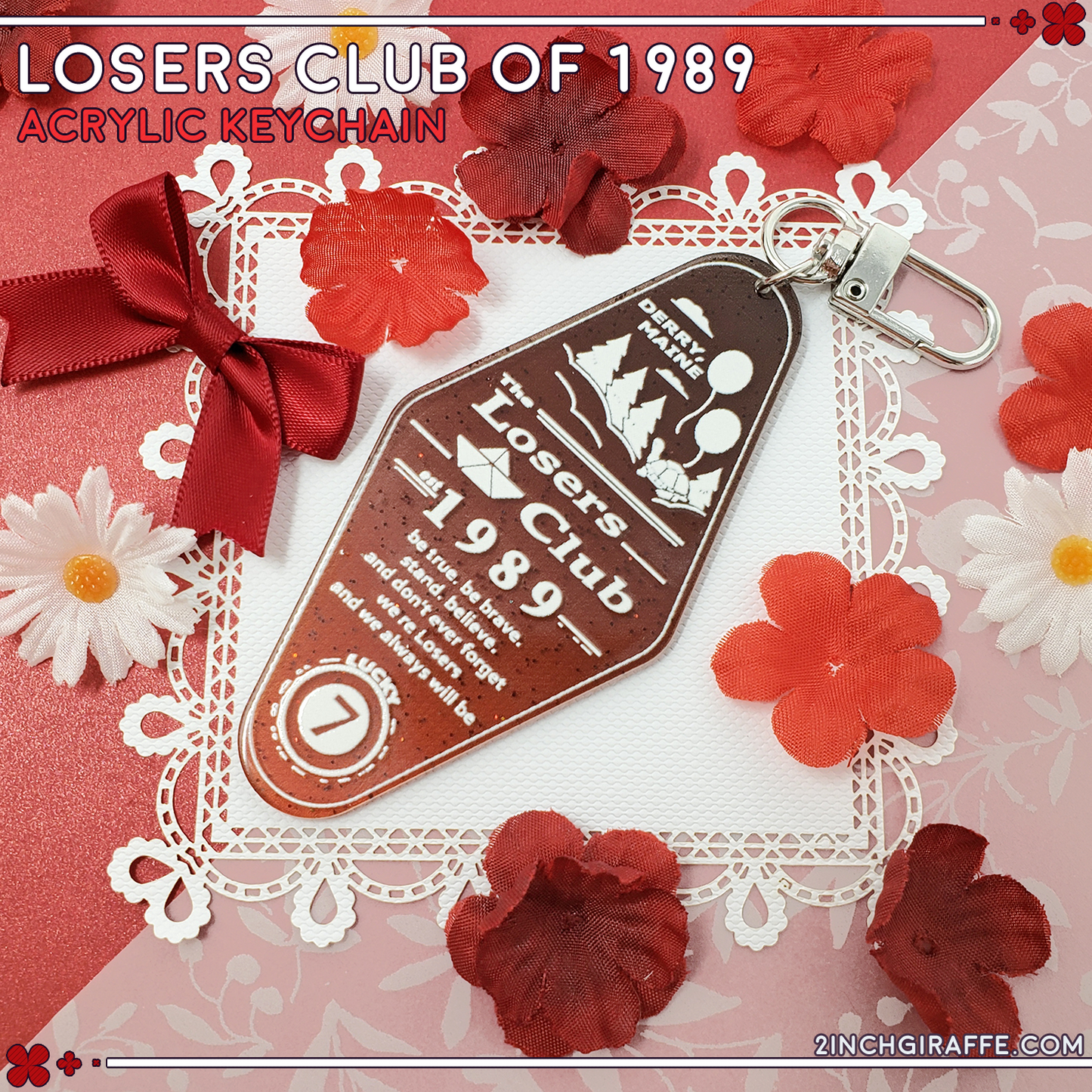 Losers Club of 1989 Hotel Style Keychain